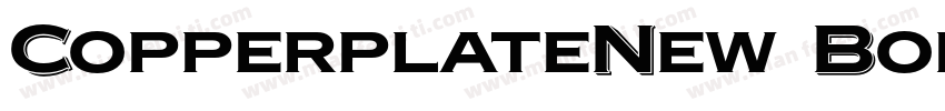 CopperplateNew BoldExtended字体转换